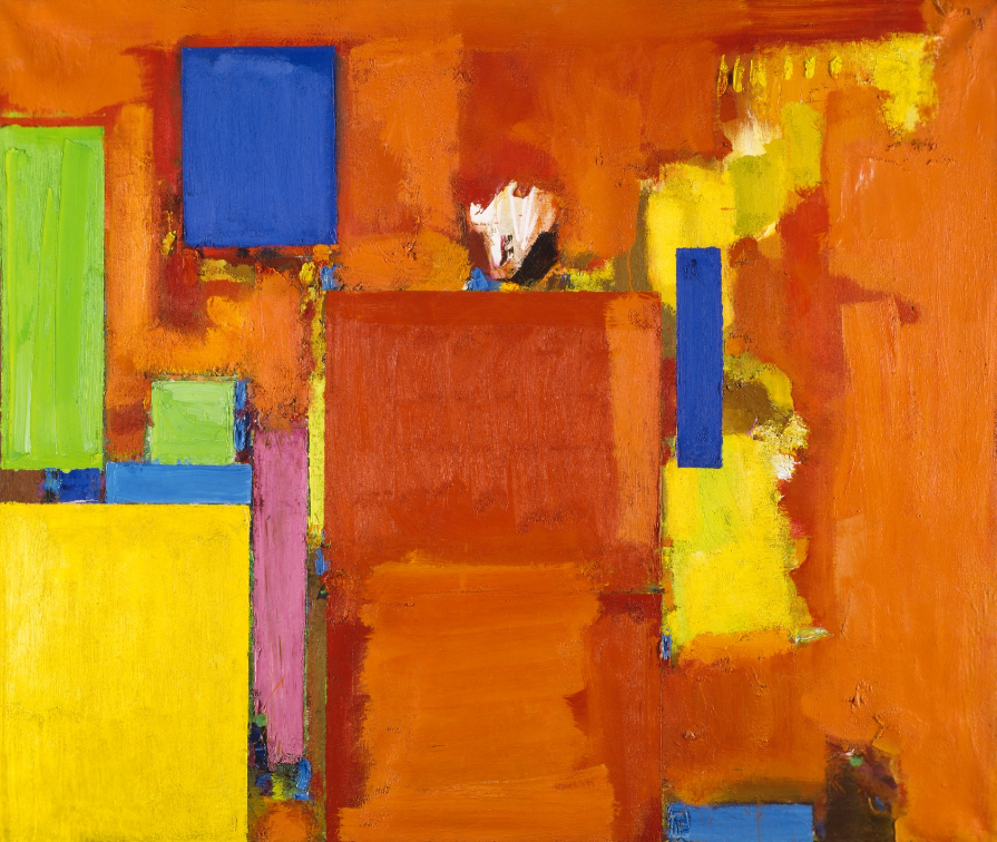 霍夫曼（Hans Hofmann） 《黃金牆》（The Golden Wall） 1961年 油彩布本 藏於芝加哥藝術博物館 © Mr. and Mrs. Frank G. Logan Purchase Prize Fund / Artists Rights Socity (ARS), New York